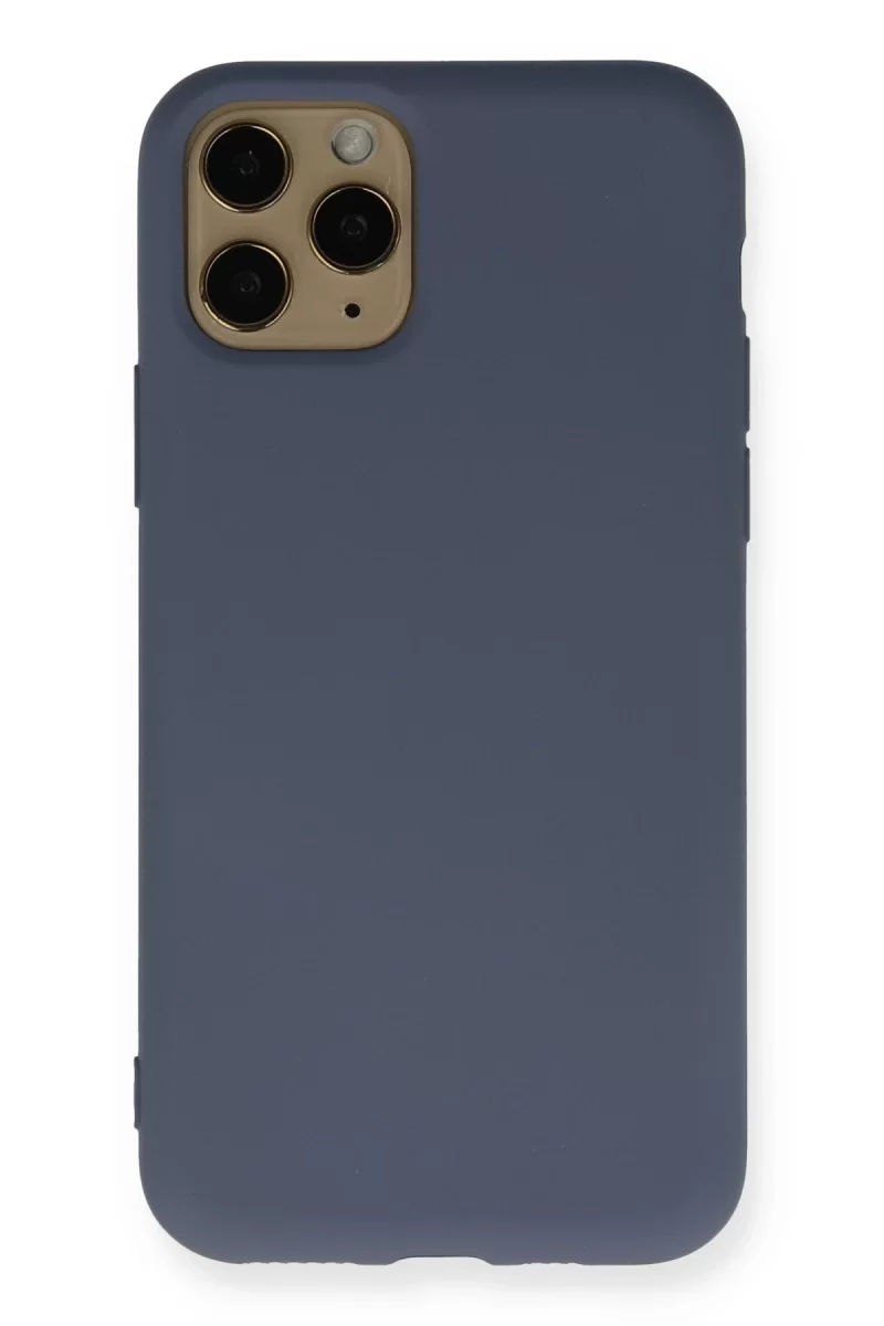 Newface Apple iPhone 11 Pro Kılıf Nano içi Kadife Silikon - Gri