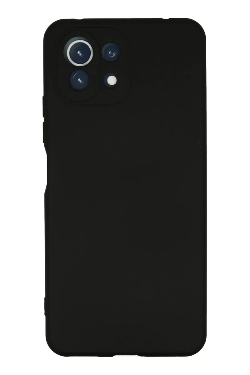 Newface Xiaomi Mİ 11 Lite Kılıf Nano içi Kadife Silikon - Siyah