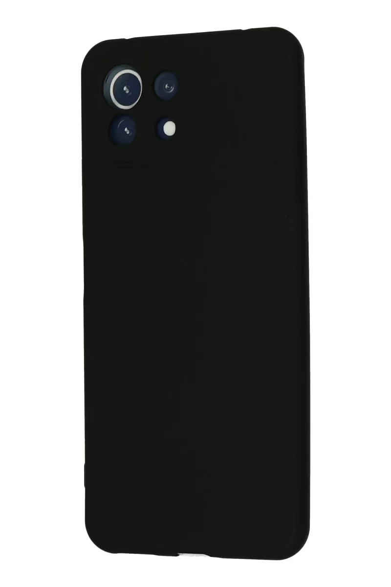 Newface Xiaomi Mİ 11 Lite Kılıf Nano içi Kadife Silikon - Siyah