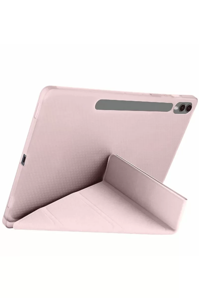 Newface Samsung Galaxy X510 Tab S9 FE 11 Kılıf Kalemlikli Mars Tablet Kılıfı - Rose Gold