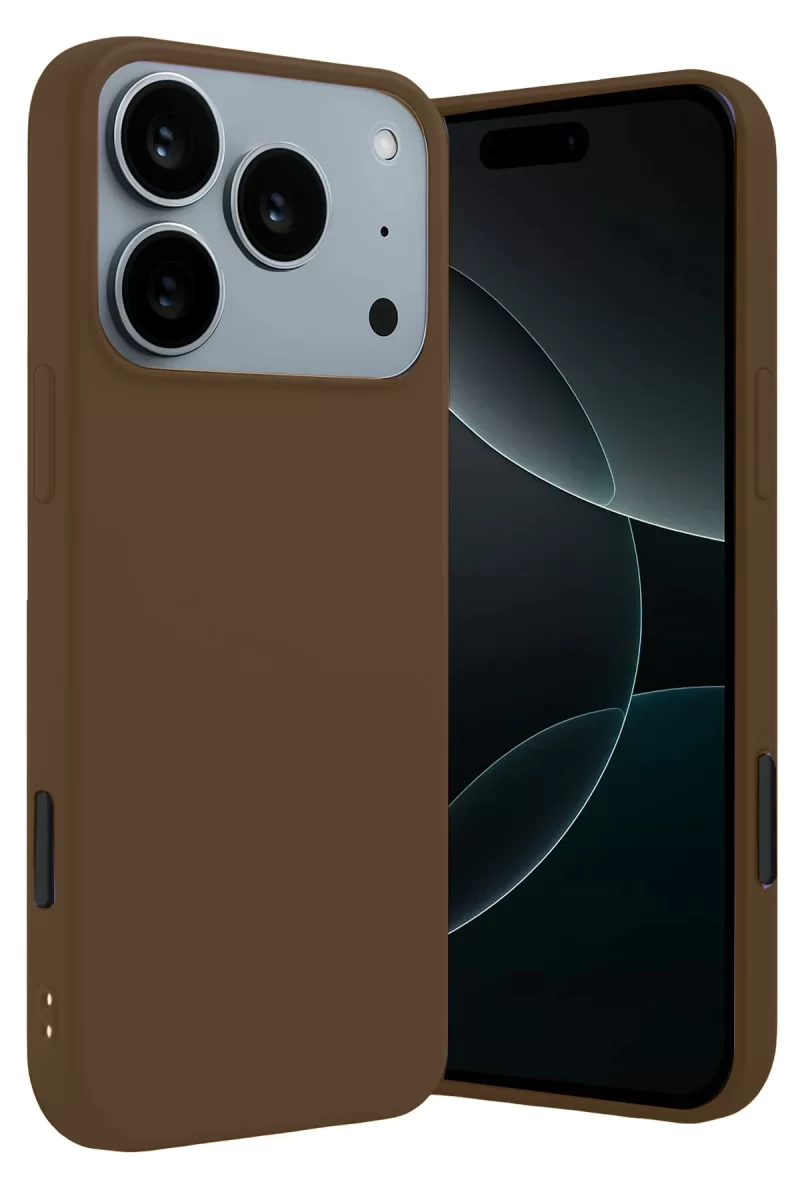Newface Apple iPhone 17 Pro Max First Silikon - Kahverengi