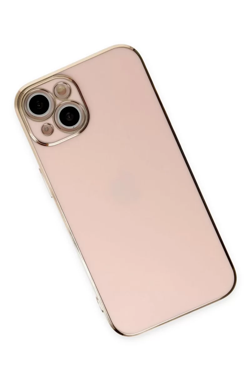 Newface Apple iPhone 15 Kılıf Volet Silikon - Pembe