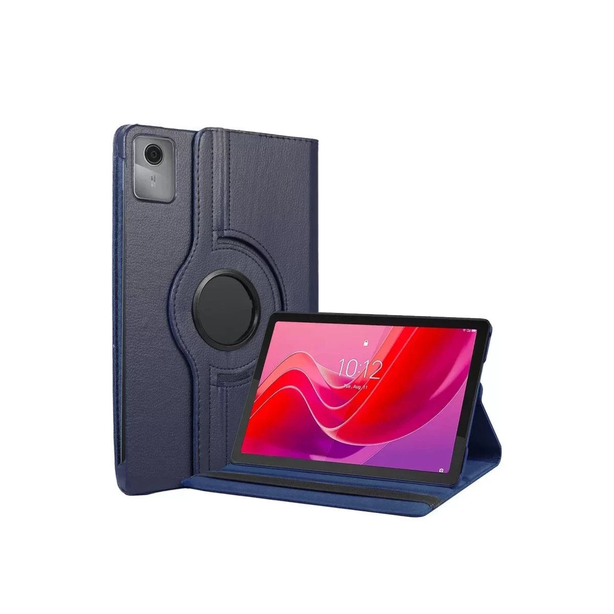 Newface Lenovo Tab M11 TB330FU 360 Tablet Deri Kılıf - Lacivert