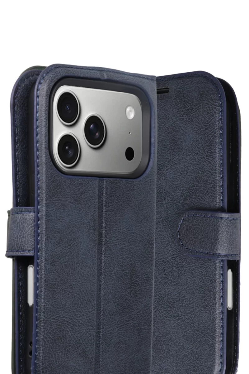 Newface Apple iPhone 17 Pro Trend S Plus Kapaklı Kılıf - Lacivert