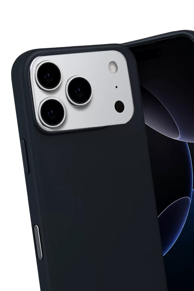 Newface Apple iPhone 17 Pro Nano içi Kadife Silikon - Siyah