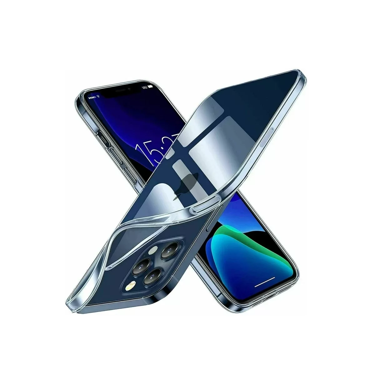 Newface Apple iPhone 15 Pro Kılıf Lüx Şeffaf Silikon