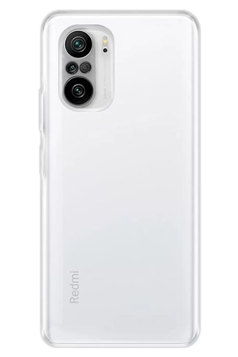 Newface Xiaomi Poco F3 Kılıf Deluxe 2mm Şeffaf Silikon - Şeffaf