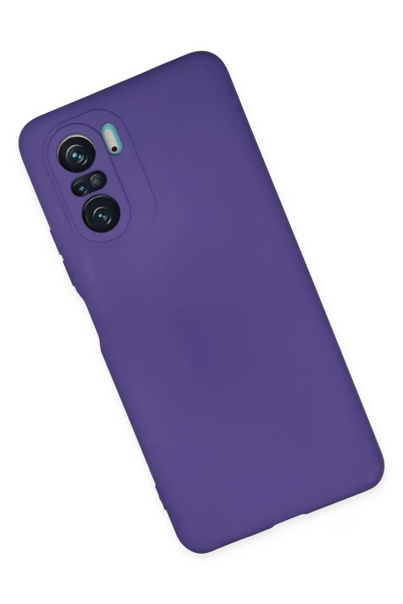 Newface Xiaomi Poco F3 Kılıf Nano içi Kadife Silikon - Mor