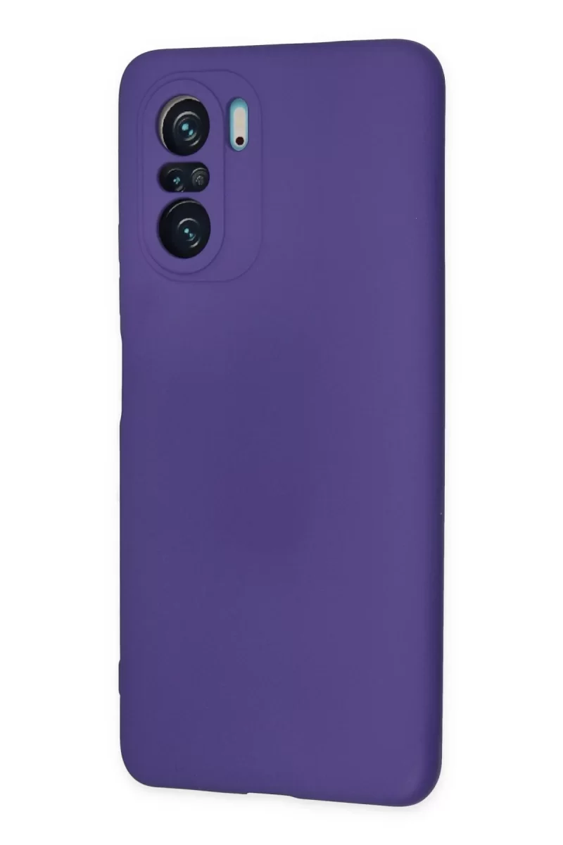 Newface Xiaomi Poco F3 Kılıf Nano içi Kadife Silikon - Mor