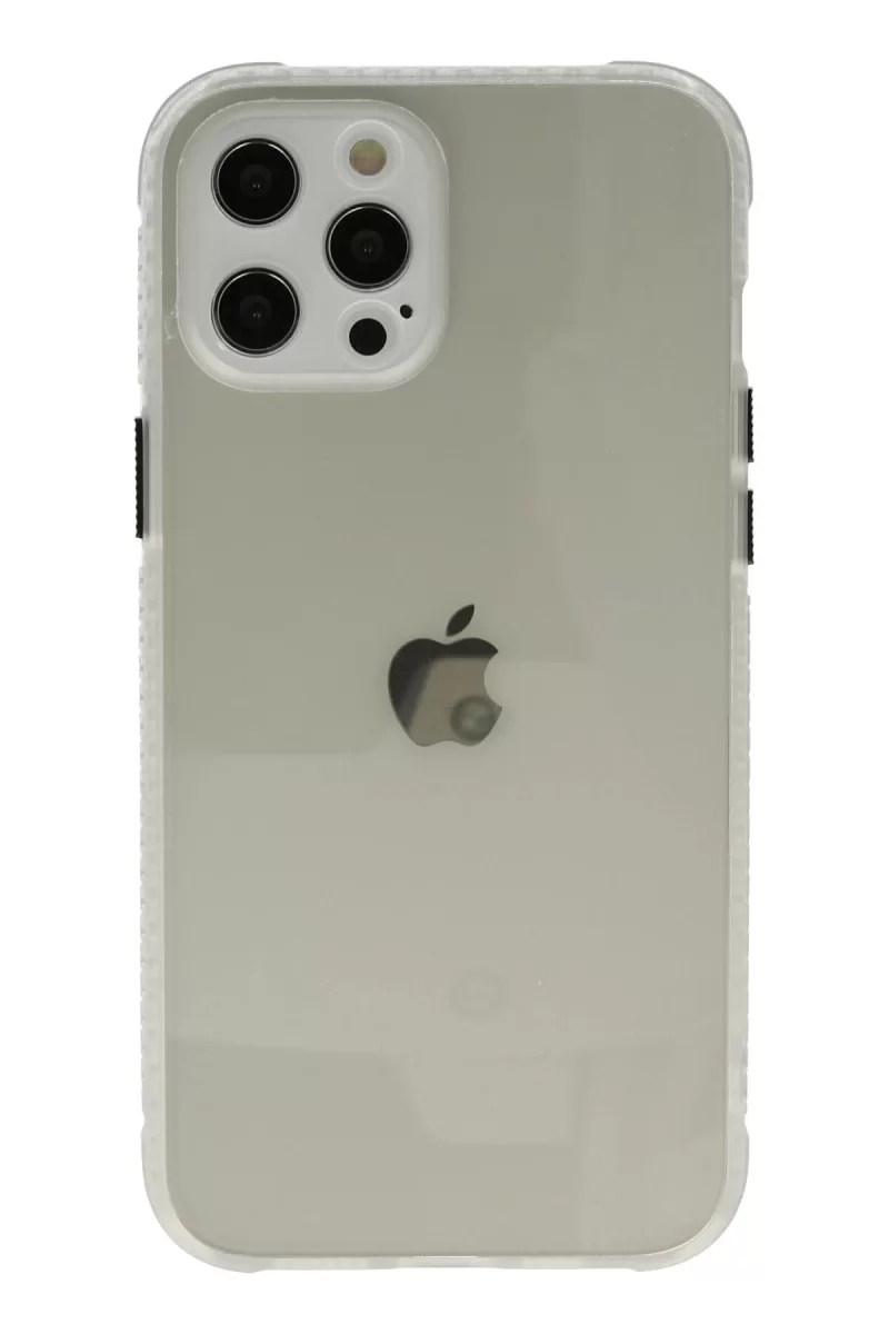 Newface Apple iPhone 12 Pro Kılıf Miami Şeffaf Silikon - Şeffaf