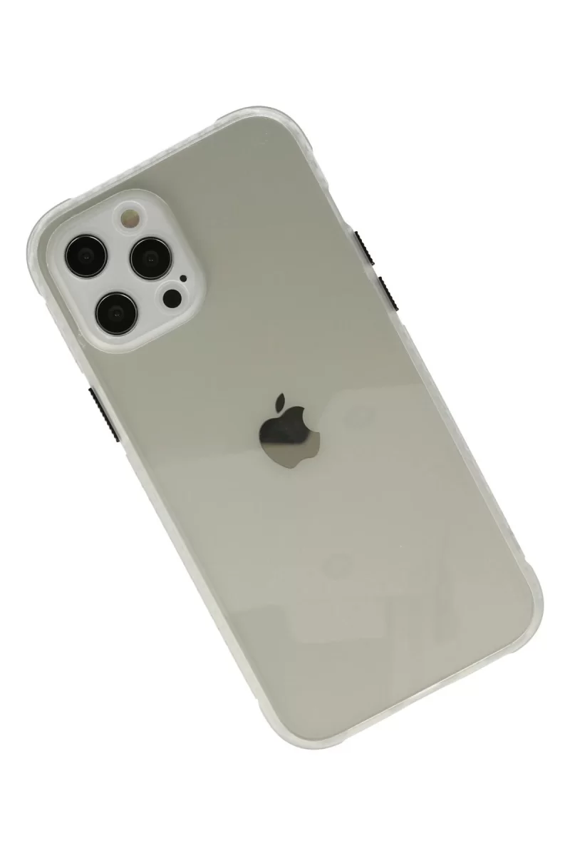 Newface Apple iPhone 12 Pro Kılıf Miami Şeffaf Silikon - Şeffaf