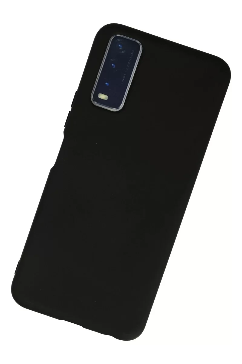 Newface Vivo Y11S Kılıf Nano içi Kadife Silikon - Siyah