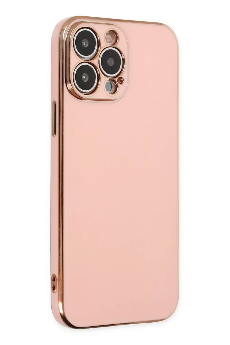 Newface Apple iPhone 15 Pro Max Kılıf Volet Silikon - Pembe
