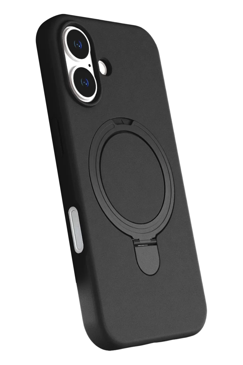 Newface Apple iPhone 16 Regal Magsafe Standlı Kapak - Siyah