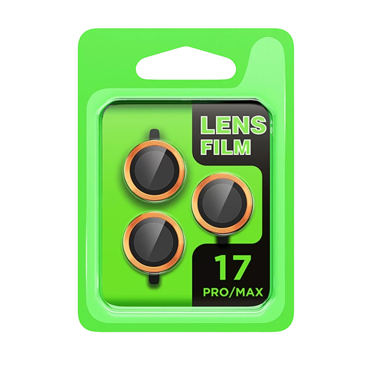 Newface Apple iPhone 17 Pro Raze Metal Kamera Lens - Turuncu