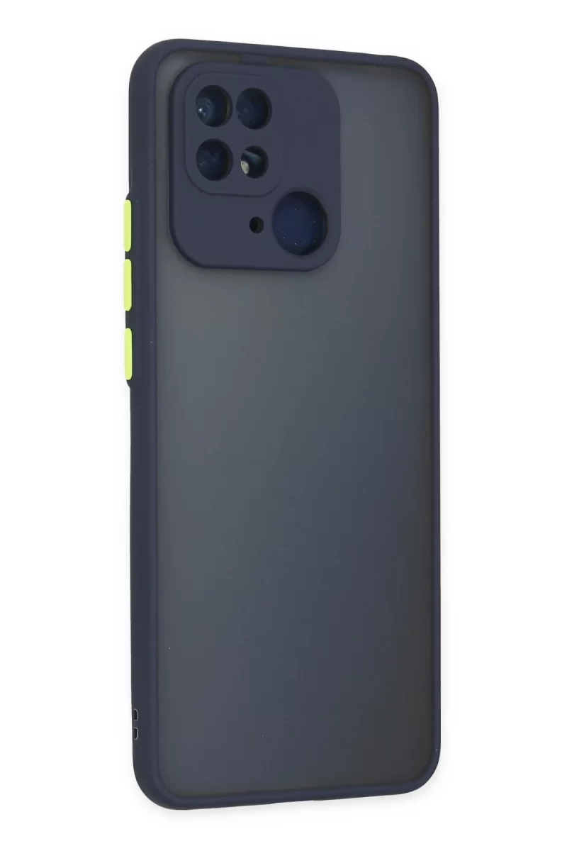 Newface Xiaomi Redmi 10C Kılıf Montreal Silikon Kapak - Lacivert