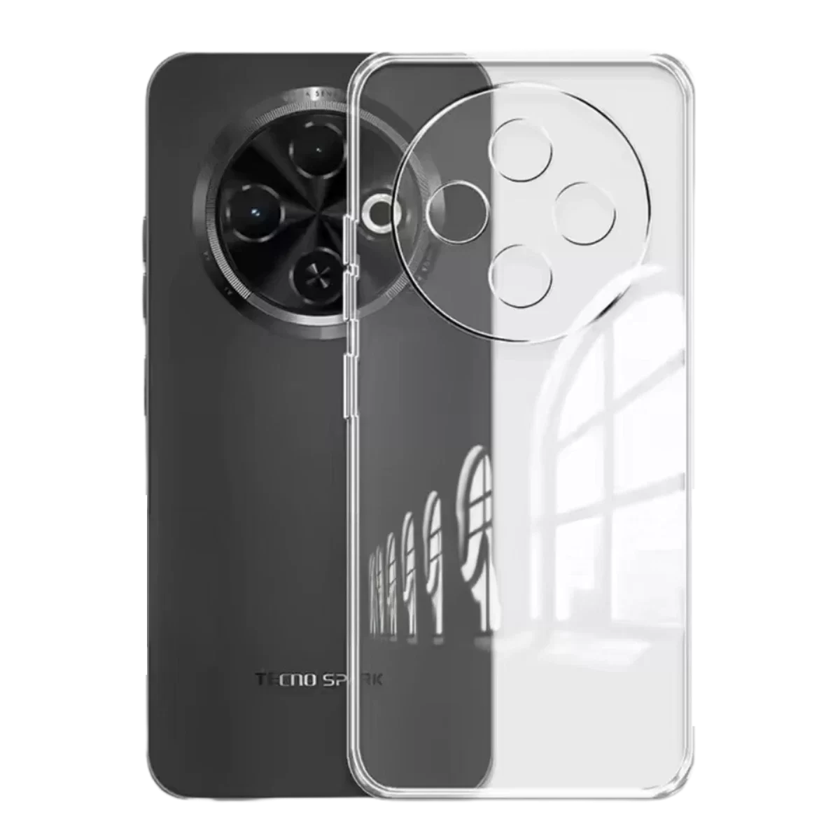 Newface Tecno Spark 30C Kılıf Lüx Şeffaf Silikon