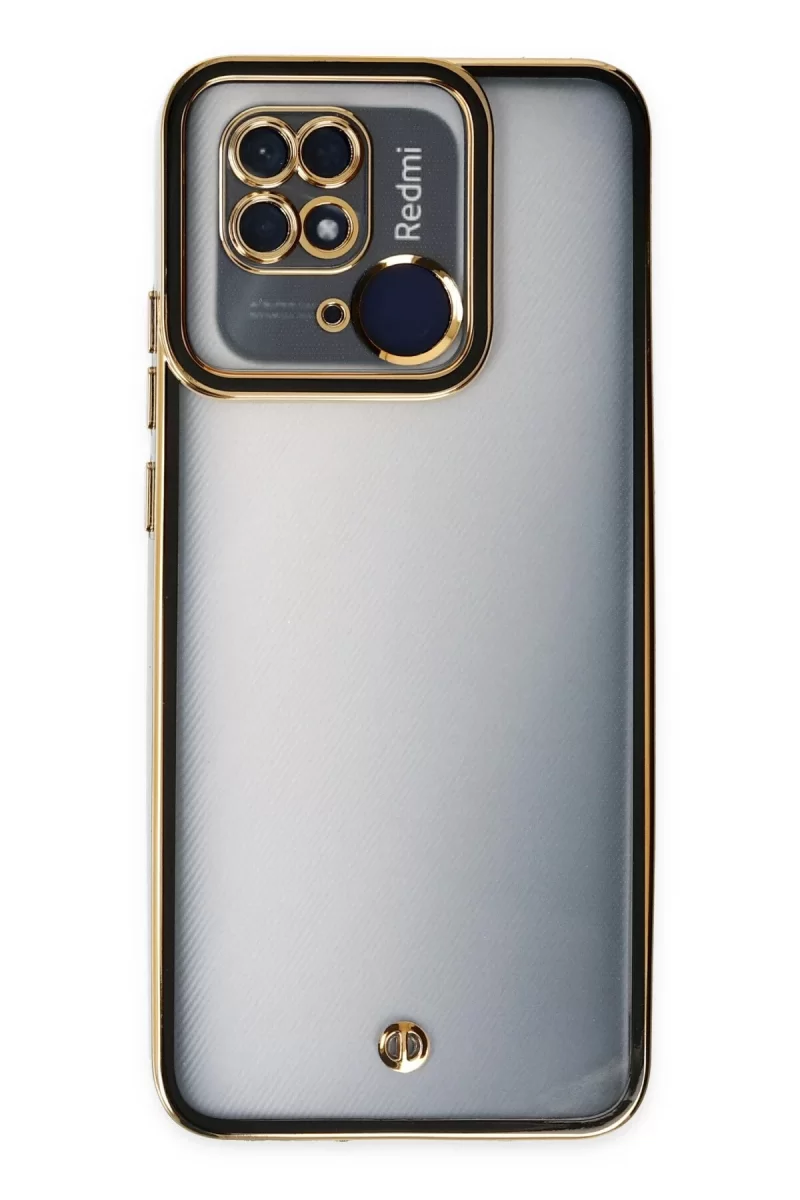 Newface Xiaomi Redmi 10C Kılıf Liva Lens Silikon - Siyah