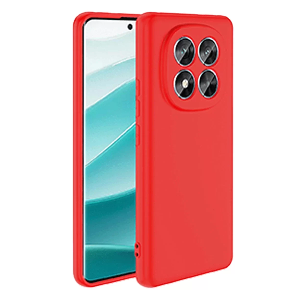 Newface Xiaomi Redmi Note 14 Pro 5G Kılıf First Silikon - Kırmızı