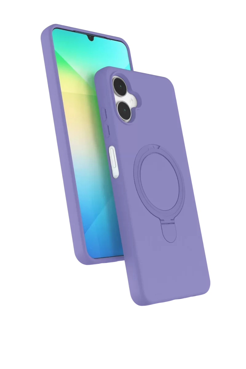 Newface Samsung Galaxy A06 Regal Magsafe Standlı Kapak - Lila