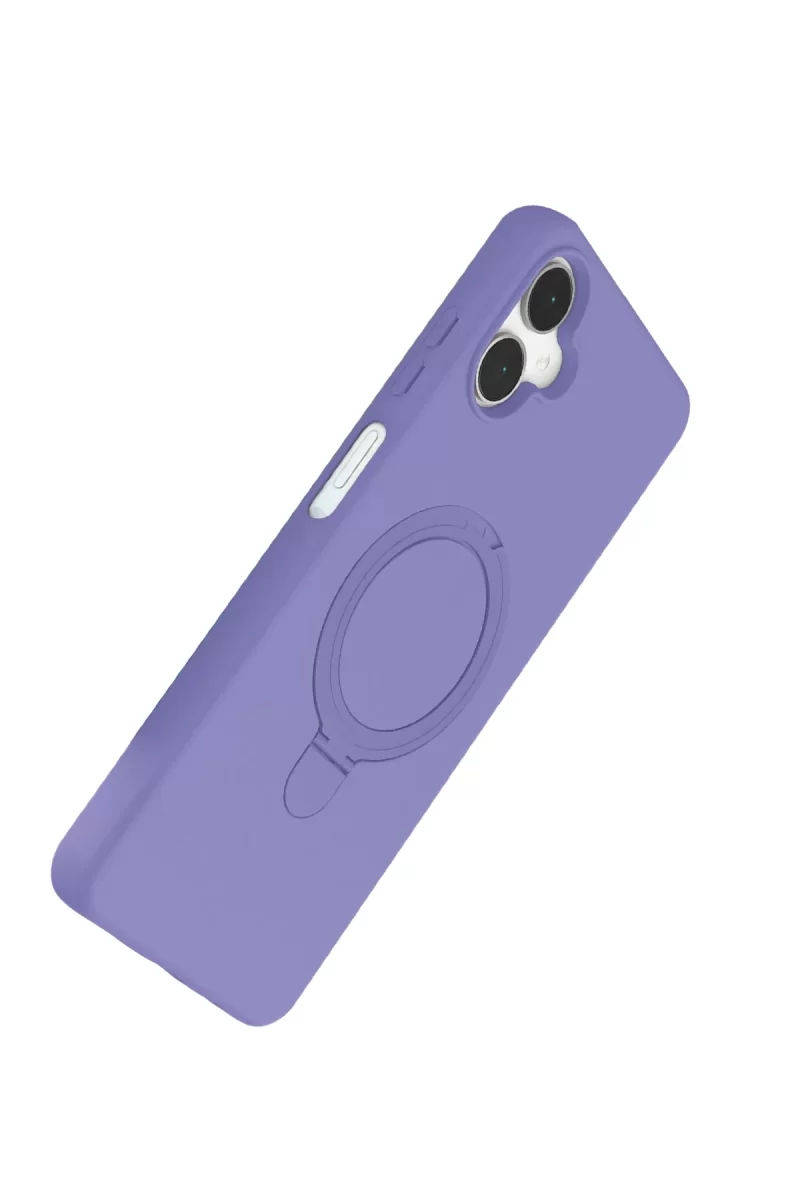 Newface Samsung Galaxy A06 Regal Magsafe Standlı Kapak - Lila