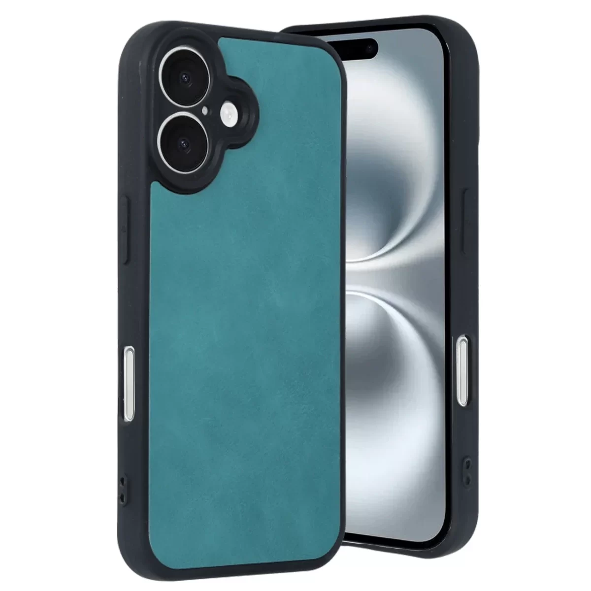 Newface Apple iPhone 16 Kılıf Aras Deri Kapak - Açık Yeşil