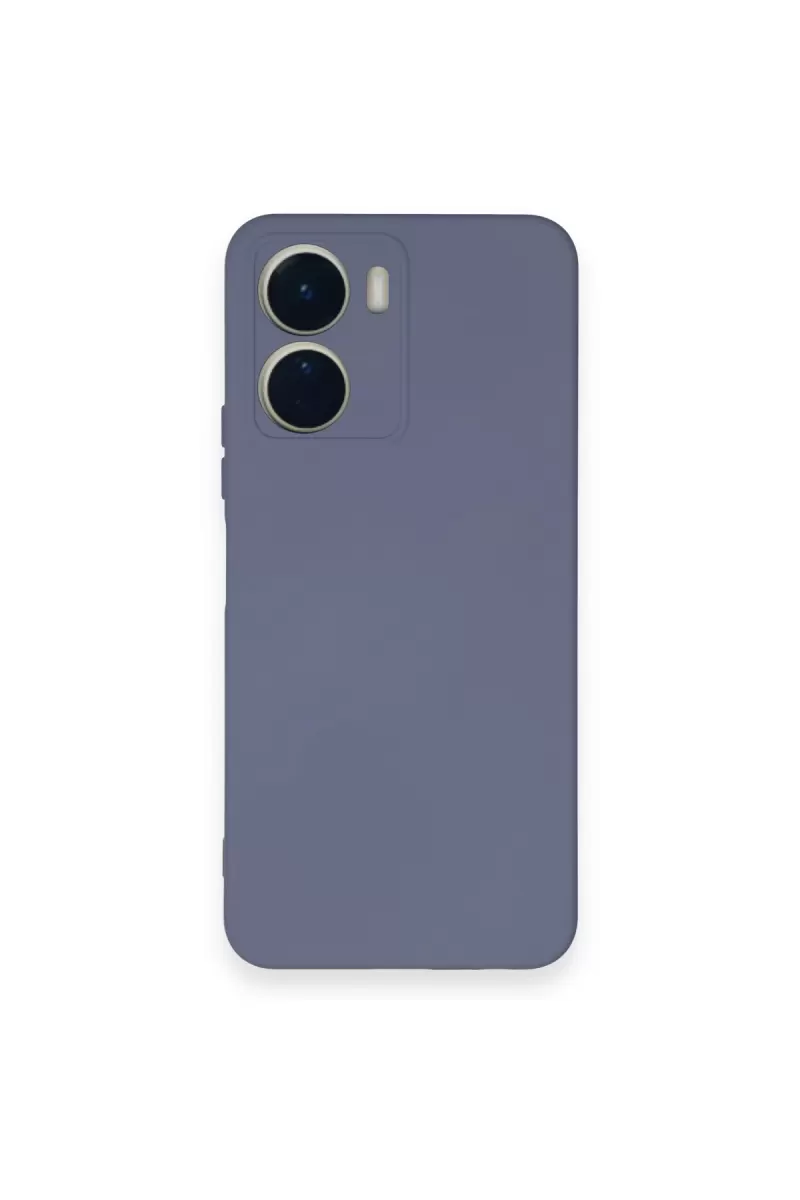 Newface Vivo Y16 Kılıf Nano içi Kadife Silikon - Gri