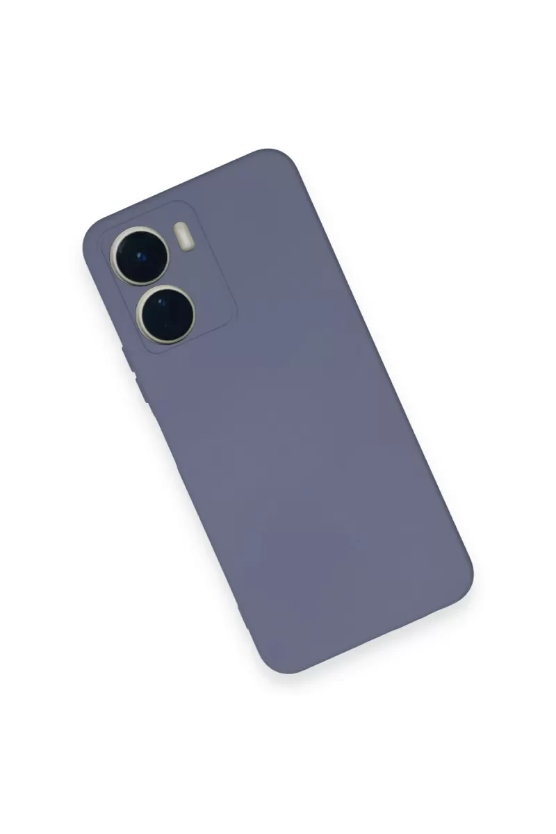 Newface Vivo Y16 Kılıf Nano içi Kadife Silikon - Gri