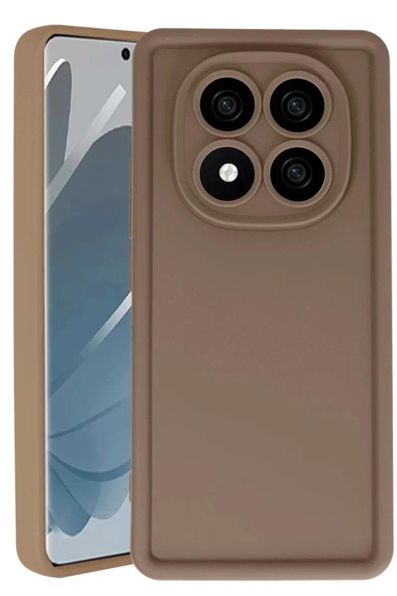 Newface Xiaomi Redmi Note 14 Pro 5G Kılıf Viera Silikon - Kahverengi
