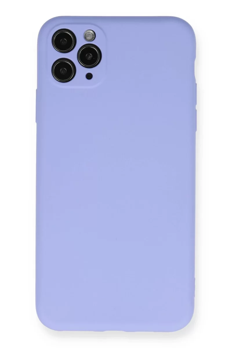Newface Apple iPhone 11 Pro Max Kılıf Nano içi Kadife Silikon - Lila