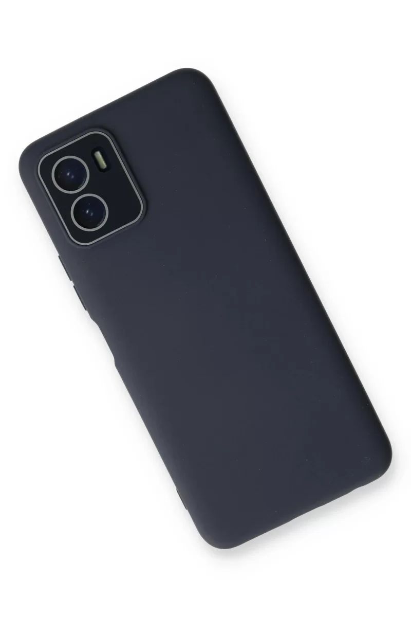 Newface Vivo Y15S Kılıf Lansman Glass Kapak - Lacivert