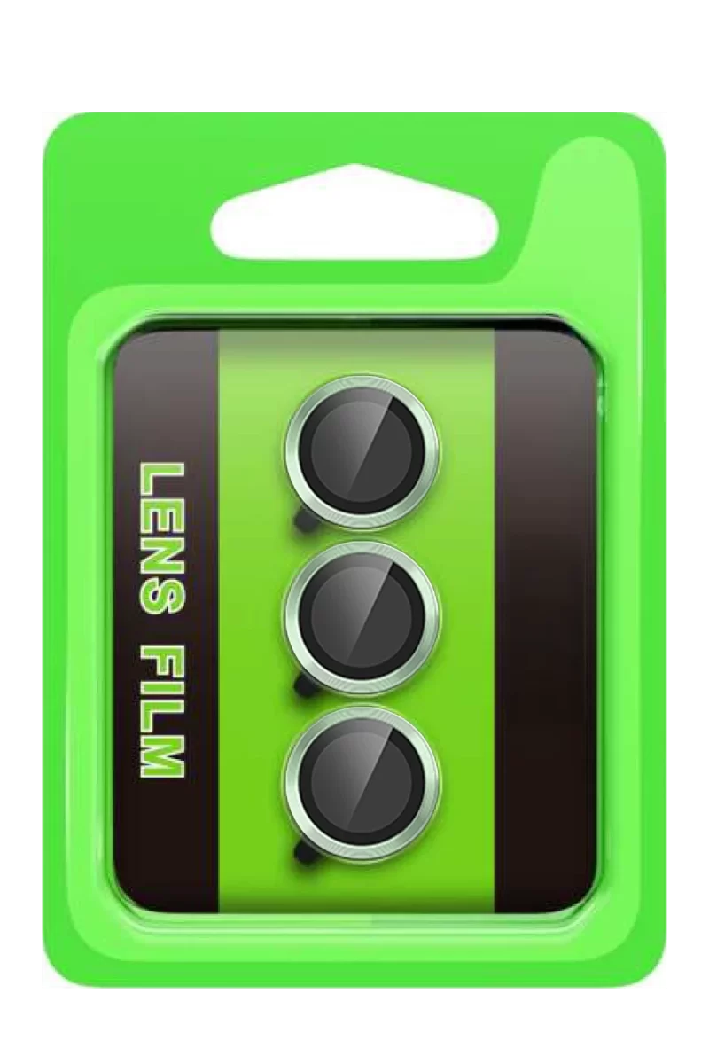 Newface Samsung Galaxy S25 FE Raze Metal Kamera Lens - Yeşil