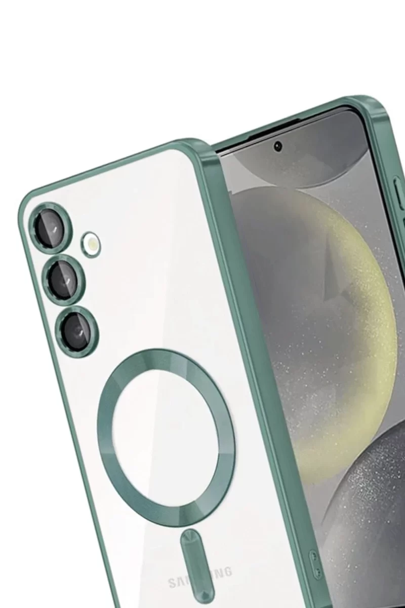 Newface Samsung Galaxy A55 5G Kross Magneticsafe Kapak - Koyu Yeşil