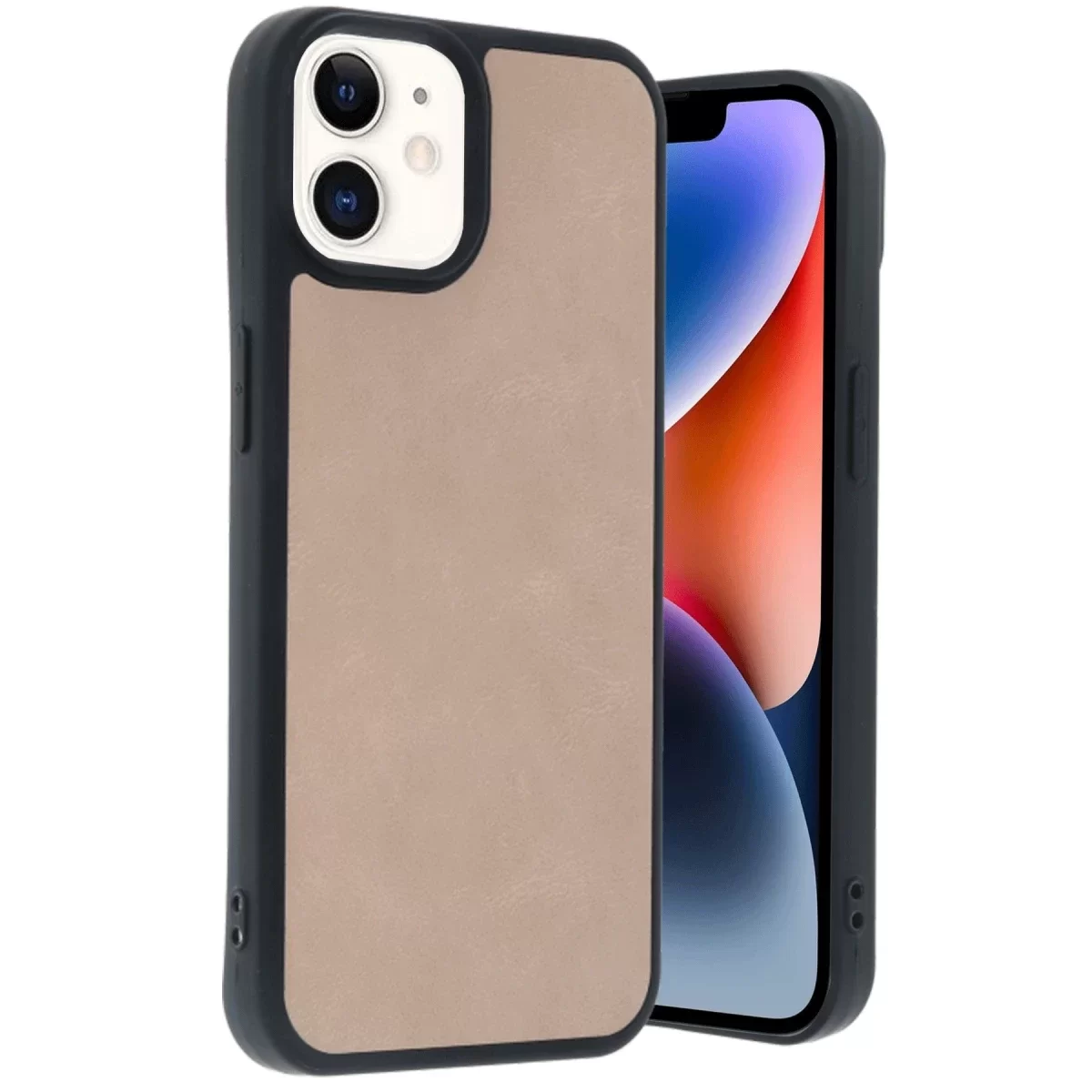 Newface Apple iPhone 11 Kılıf Aras Deri Kapak - Pudra