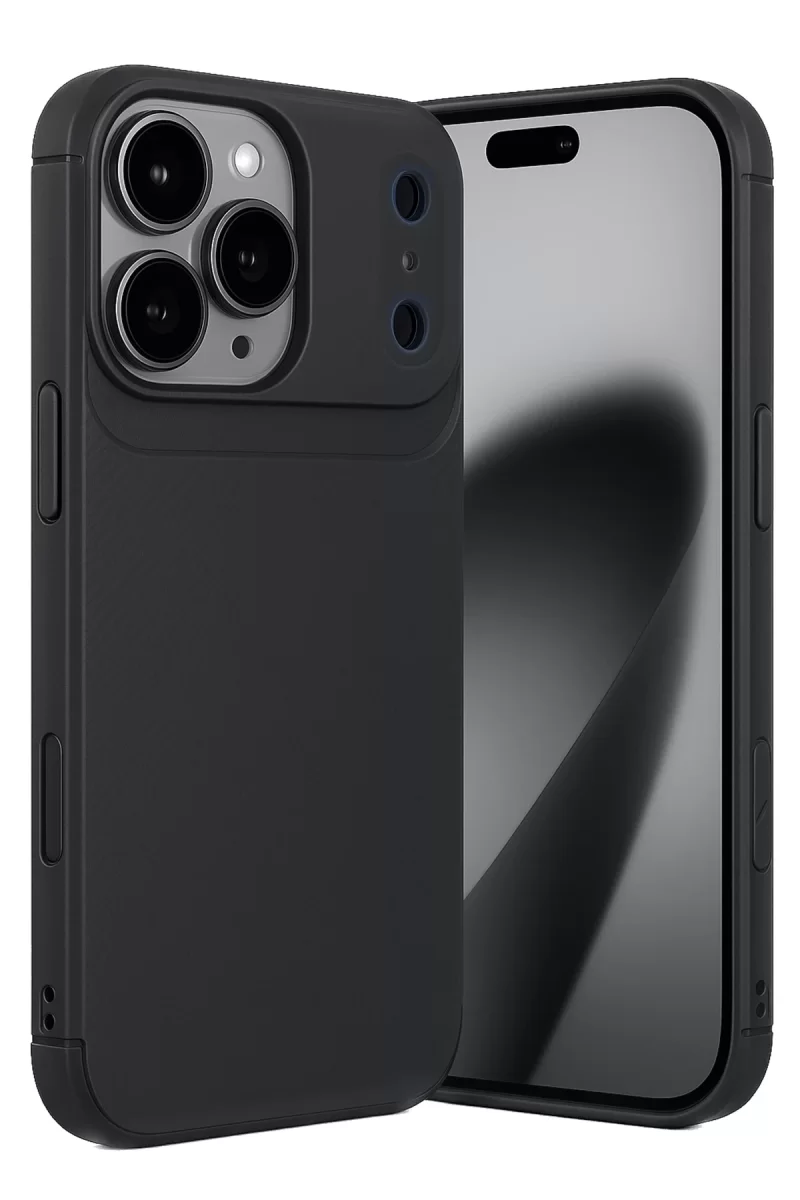 Newface Apple iPhone 17 Pro Auto Focus Karbon Kapak - Siyah