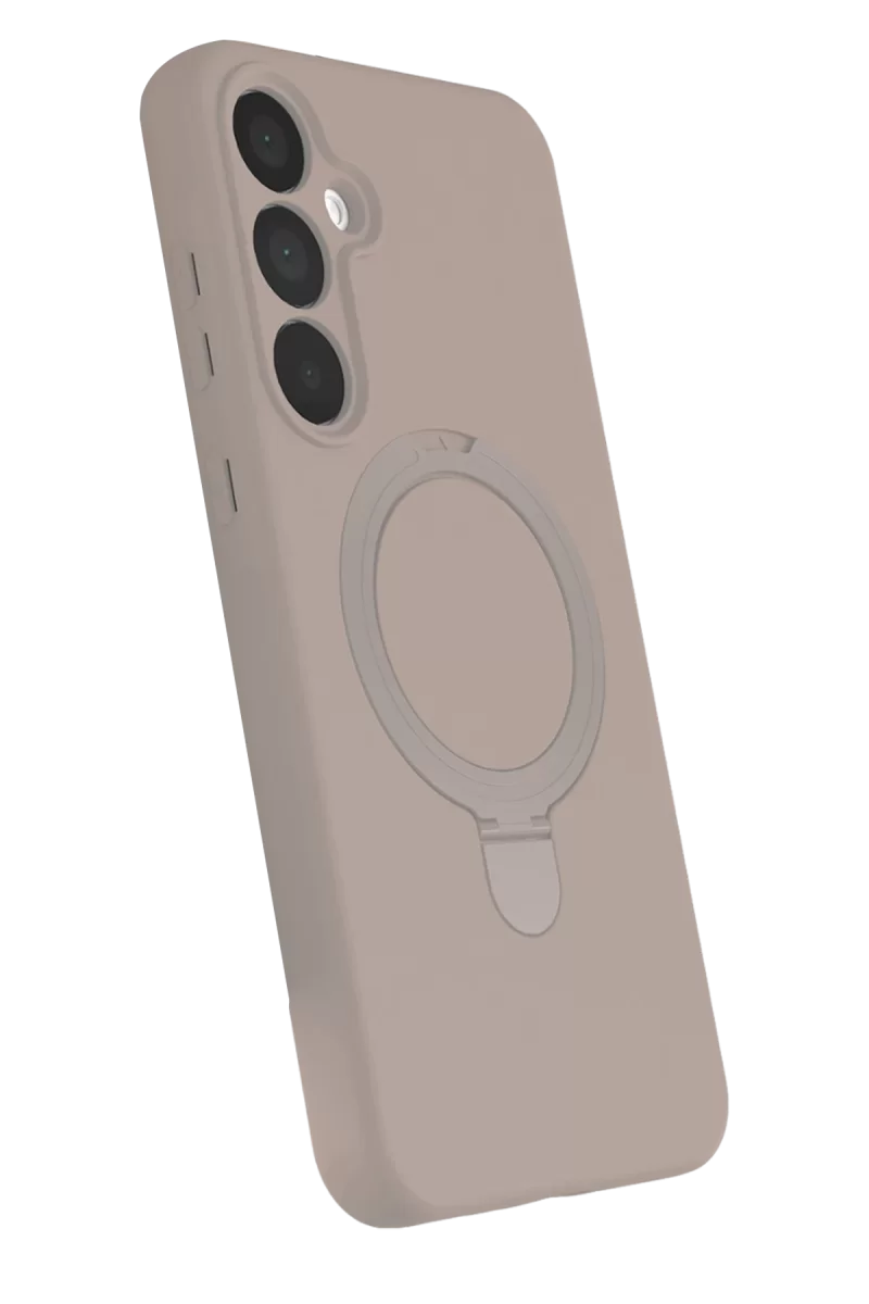 Newface Samsung Galaxy A55 5G Regal Magsafe Standlı Kapak - Çöl Titanyum