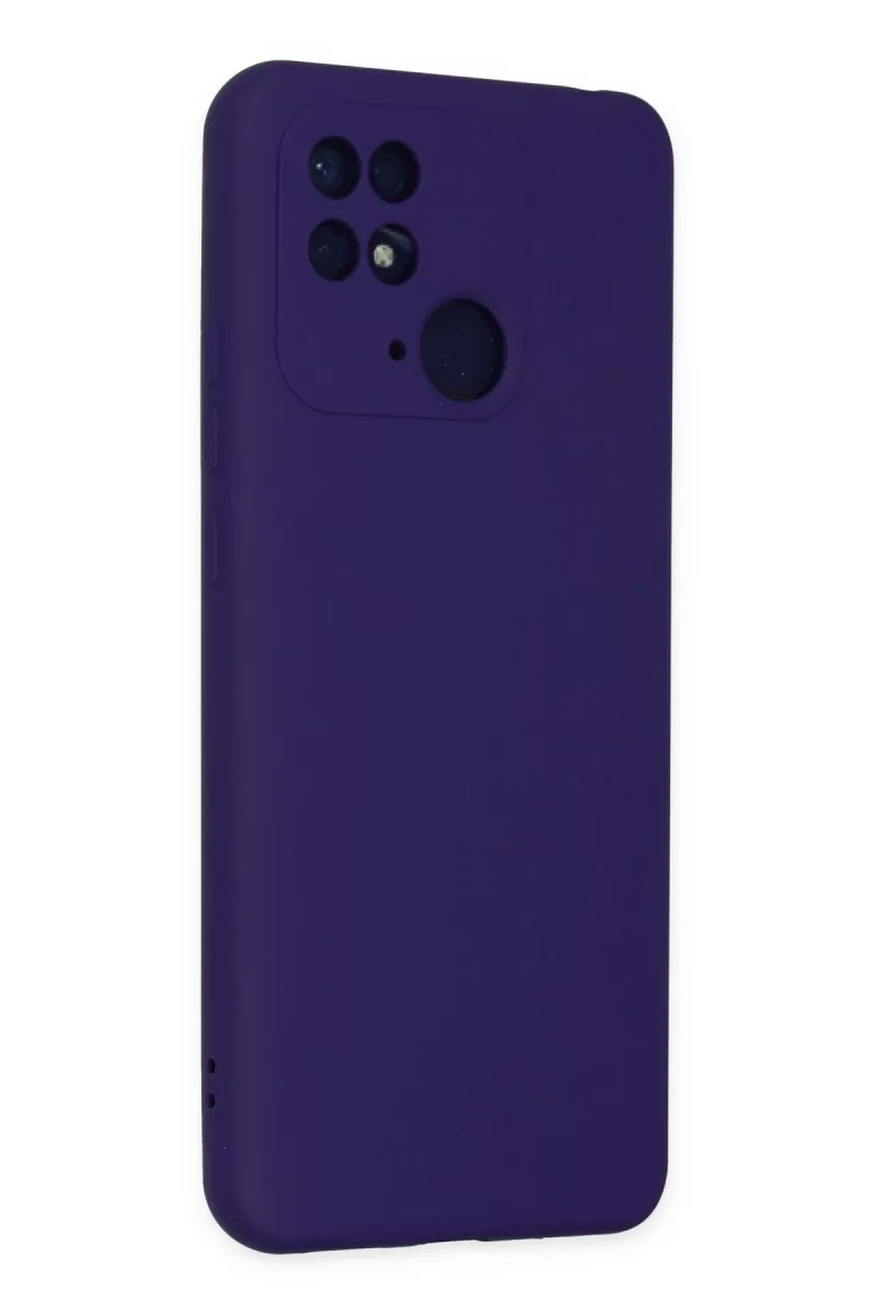 Newface Xiaomi Redmi 10C Kılıf Nano içi Kadife Silikon - Mor