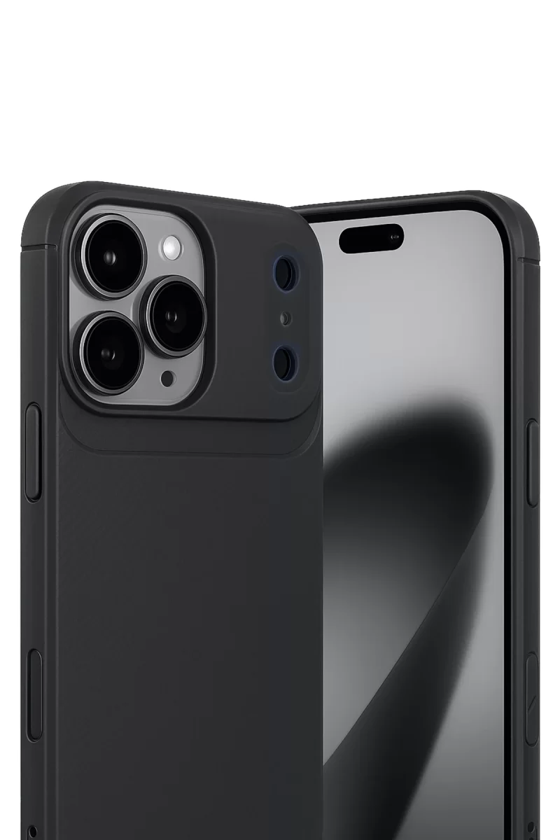 Newface Apple iPhone 17 Pro Max Auto Focus Karbon Kapak - Siyah