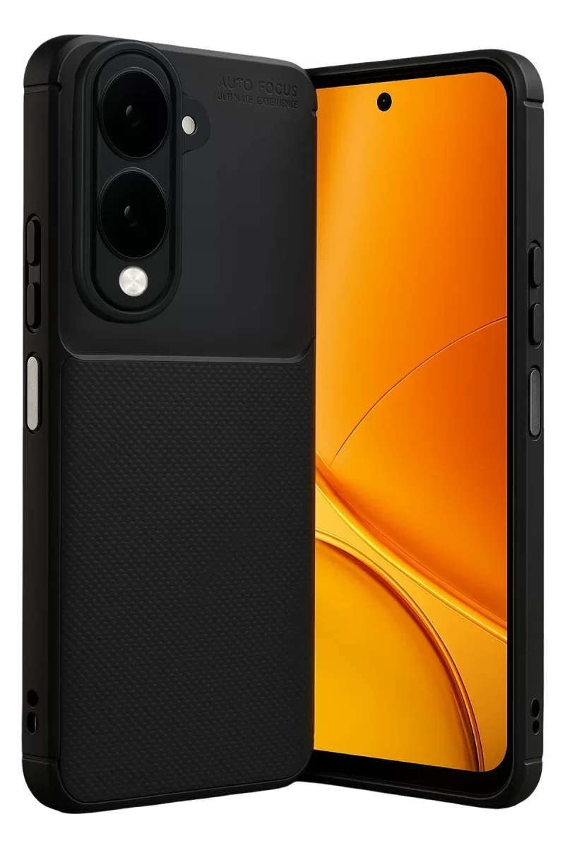 Newface Vivo Y29S Auto Focus Karbon Kapak - Siyah