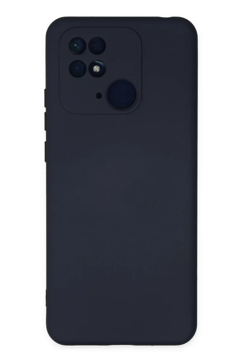 Newface Xiaomi Redmi 10C Kılıf Nano içi Kadife Silikon - Lacivert