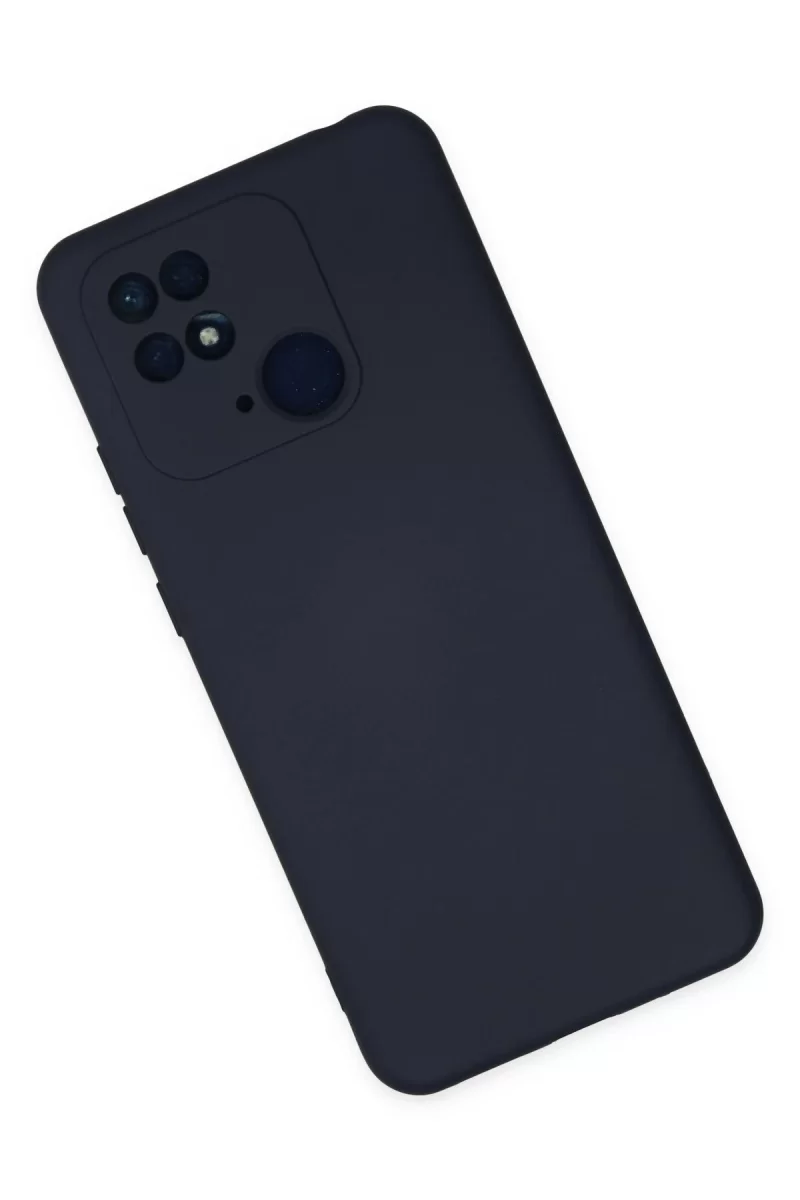 Newface Xiaomi Redmi 10C Kılıf Nano içi Kadife Silikon - Lacivert