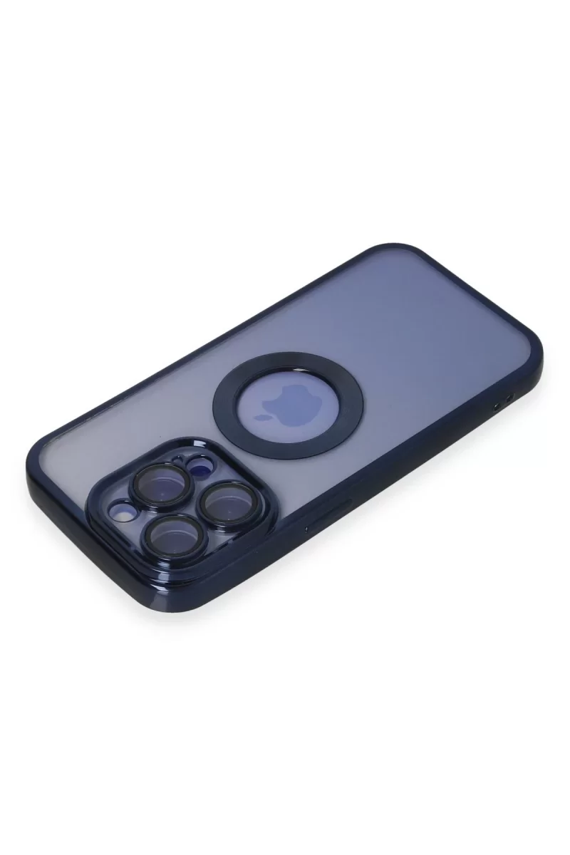 Newface Apple iPhone 15 Pro Max Kılıf Slot Silikon - Lacivert
