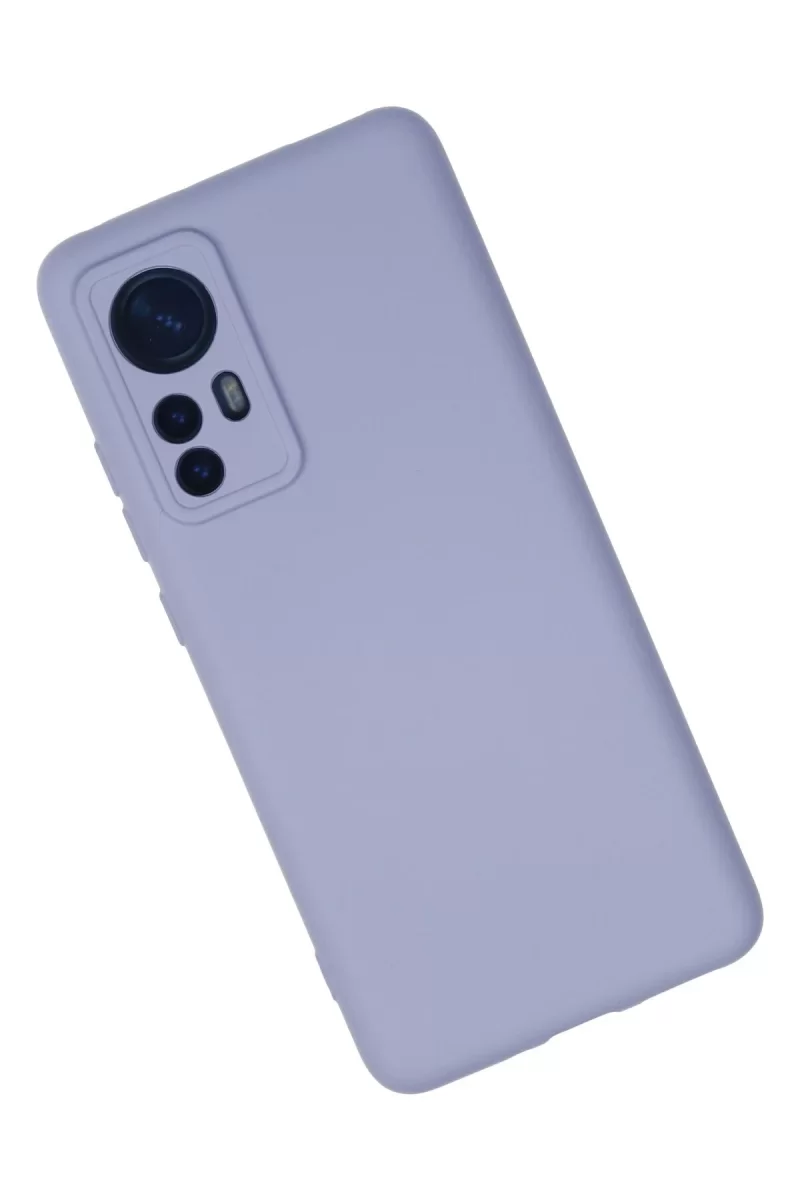 Newface Xiaomi Mi 12 Kılıf Nano içi Kadife Silikon - Lila