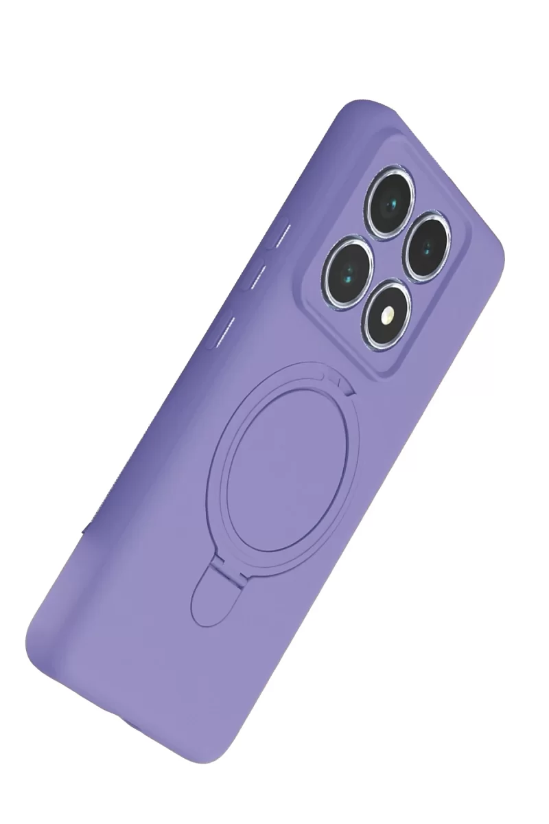 Newface Xiaomi Mi 14T Pro Regal Magsafe Standlı Kapak - Lila