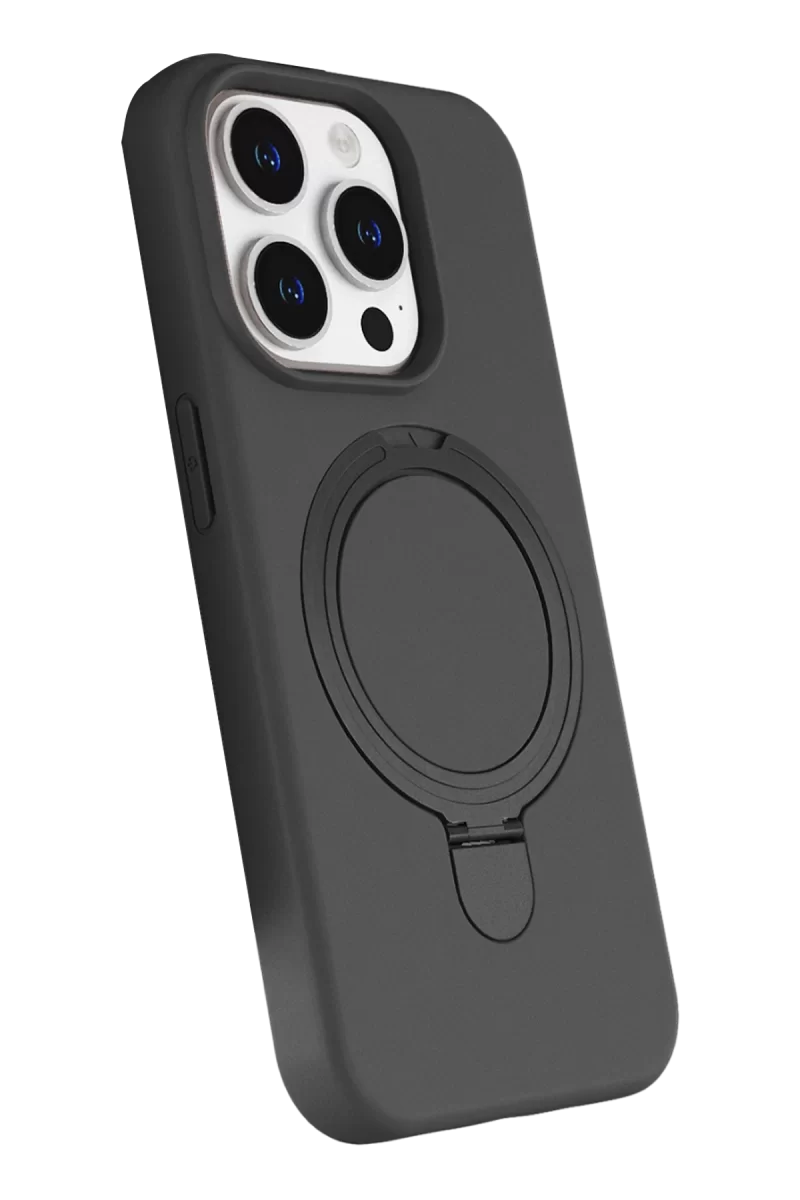 Newface Apple iPhone 14 Pro Max Regal Magsafe Standlı Kapak - Titan Gri