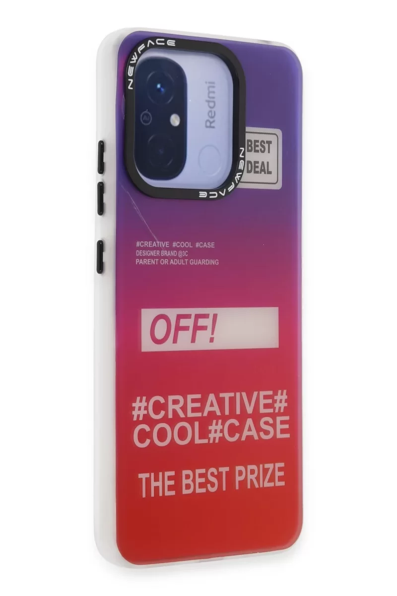 Newface Xiaomi Redmi 12C Kılıf Estoril Desenli Kapak - Estoril - 9