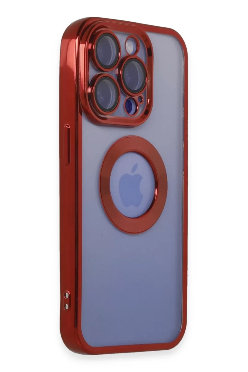 Newface Apple iPhone 15 Pro Kılıf Slot Silikon - Kırmızı