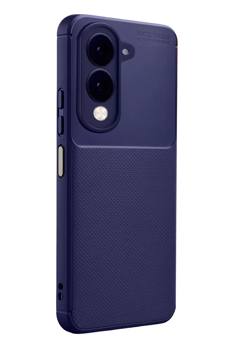 Newface Vivo Y29S Auto Focus Karbon Kapak - Lacivert