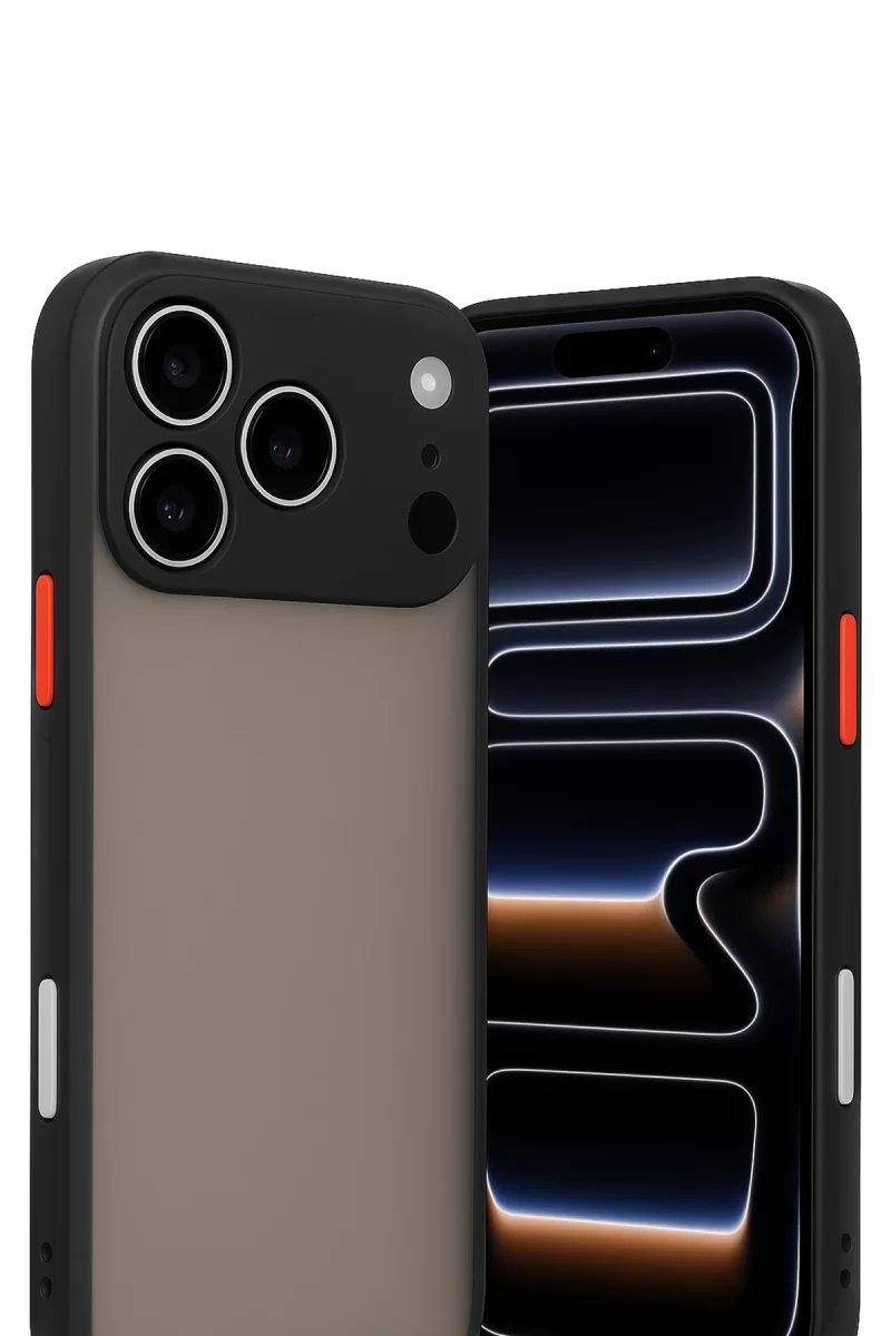Newface Apple iPhone 17 Pro Kılıf Montreal Silikon Kapak - Siyah