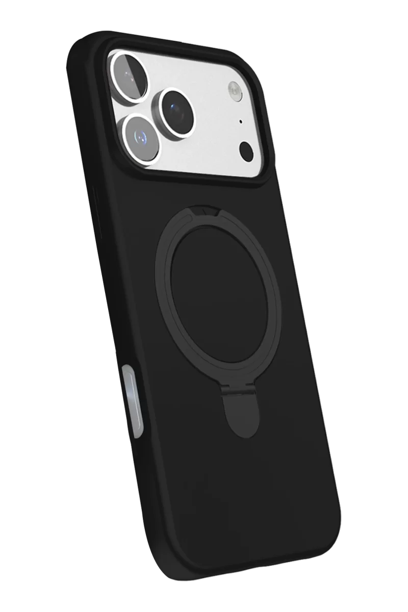 Newface Apple iPhone 17 Pro Regal Magsafe Standlı Kapak - Siyah
